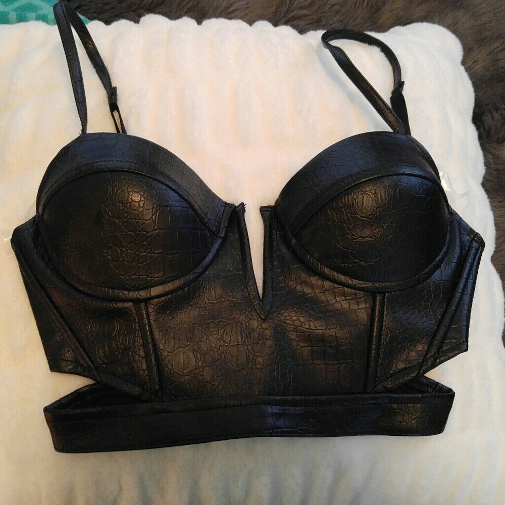 Cropped Bustier (pleather)